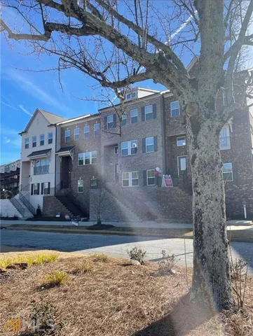 a view of a building with a window