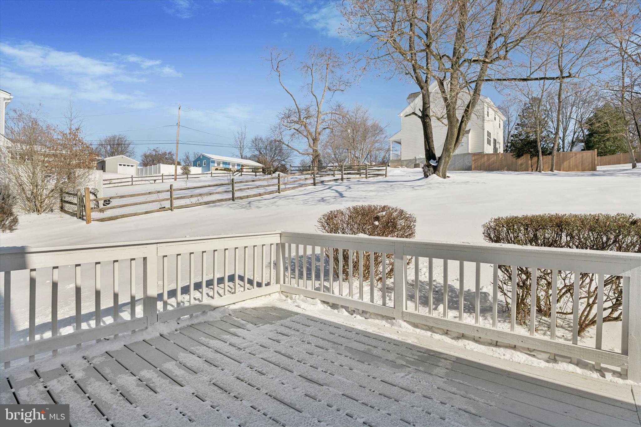 624 Convent Road Aston, PA 19014 - Photo 24 of 26 a view of wooden deck with a covered with snow