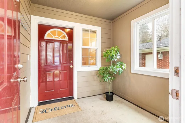 a view of a wooden roof deck