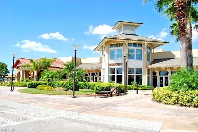 a front view of a building