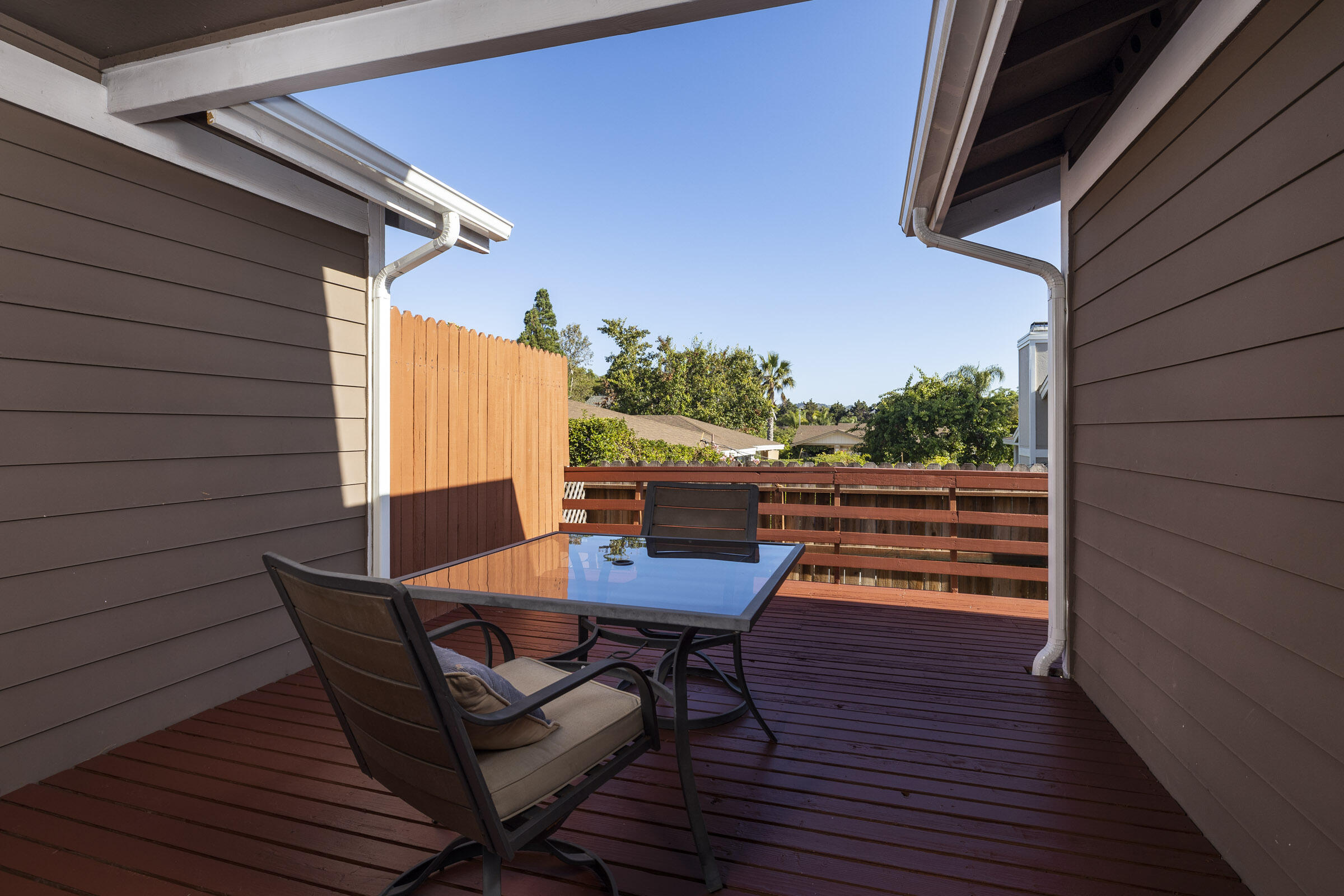 4017 Primavera Road, Unit A Santa Barbara, CA 93110 - Photo 12 of 17 a view of a outdoor seating area with wooden floor