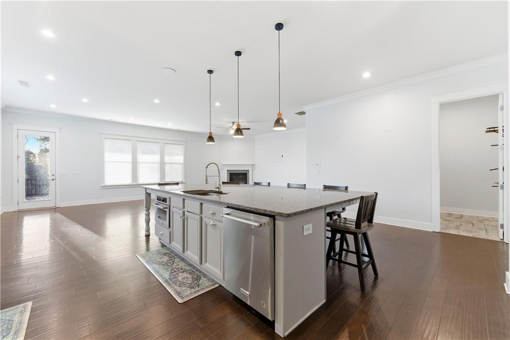 601 Long Leaf Way Canton, GA 30114 - Photo 13 of 42 a view of a kitchen and dining room