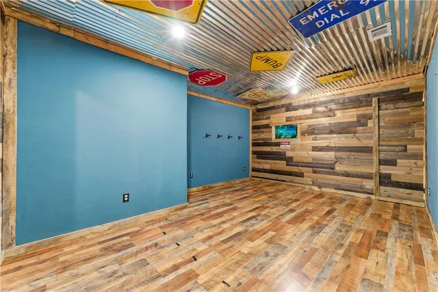 a view of a backyard of a house