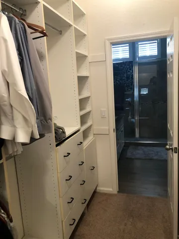 a view of walk in closet