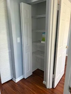 a view of a walk in closet