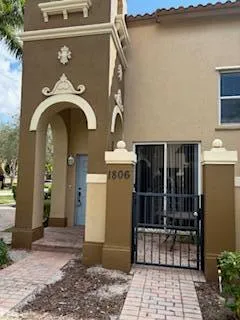 a view of a door of the house