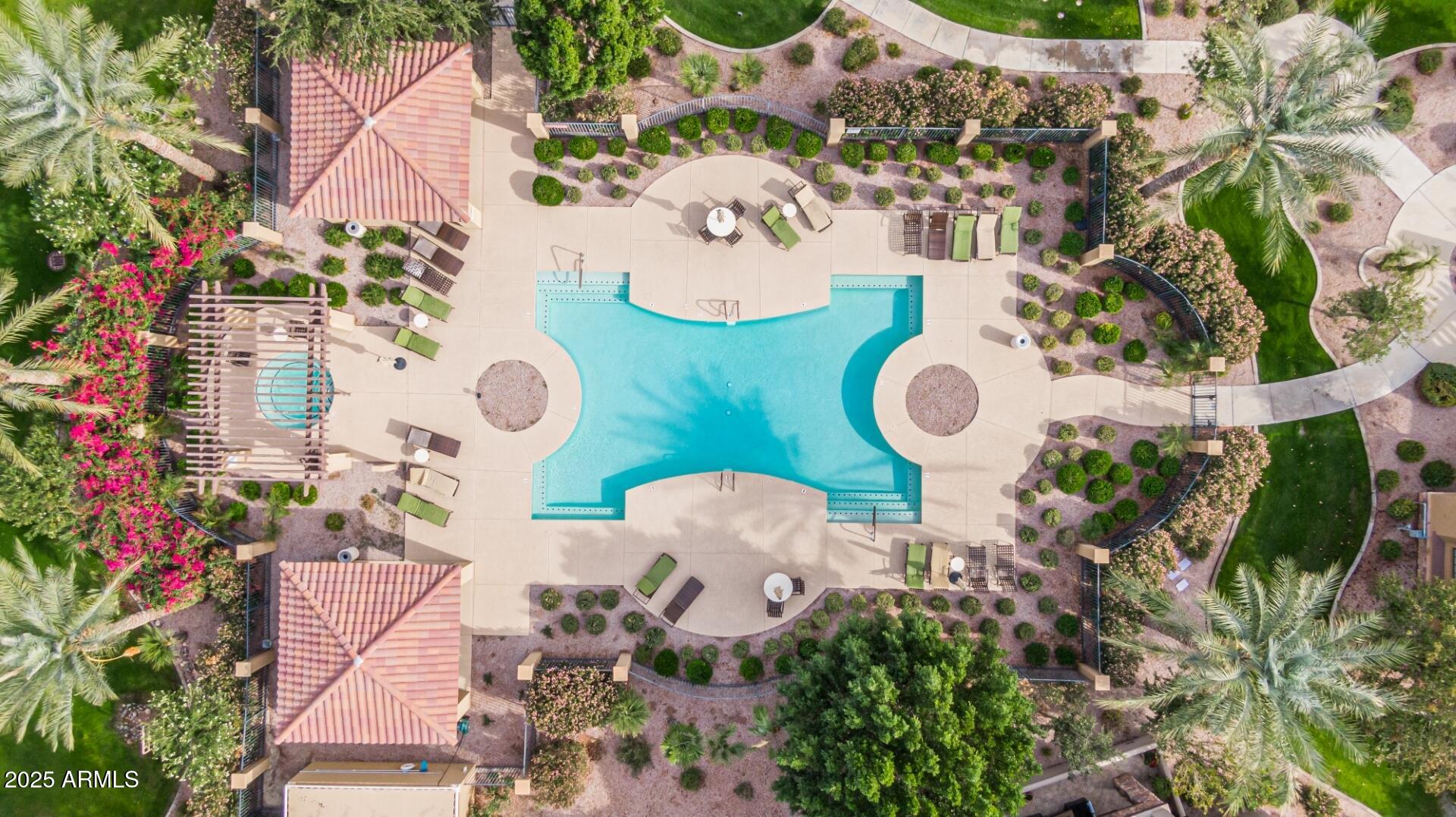 4777 South Fulton Ranch Boulevard, Unit 1027 Chandler, AZ 85248 - Photo 38 of 50 an aerial view of a fireplace with wooden floor