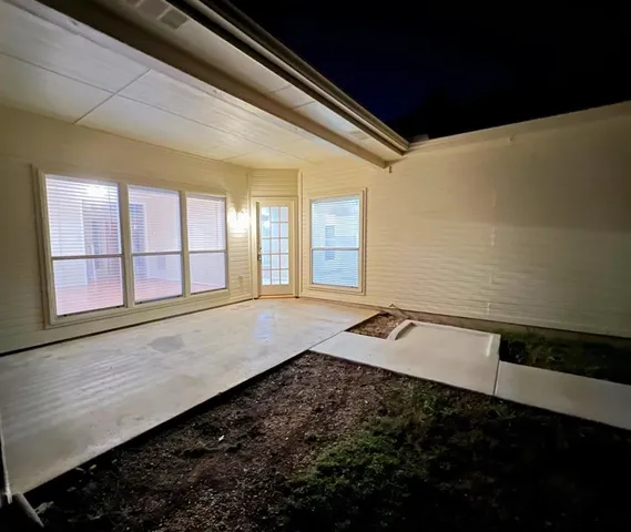 a view of an empty room