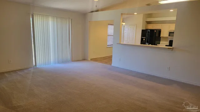 a view of an empty room