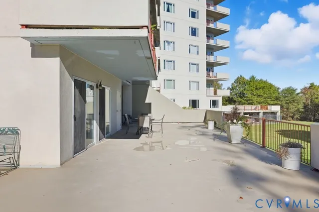 view of an outdoor space with lounge chair