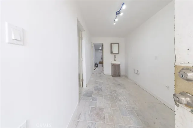 a view of a yard with a large tree