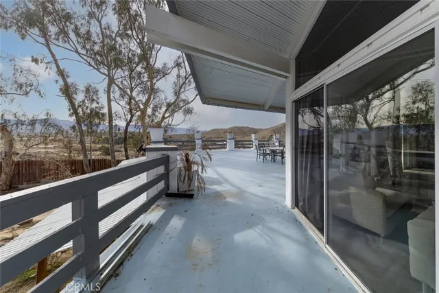 a view of outdoor space with seating area