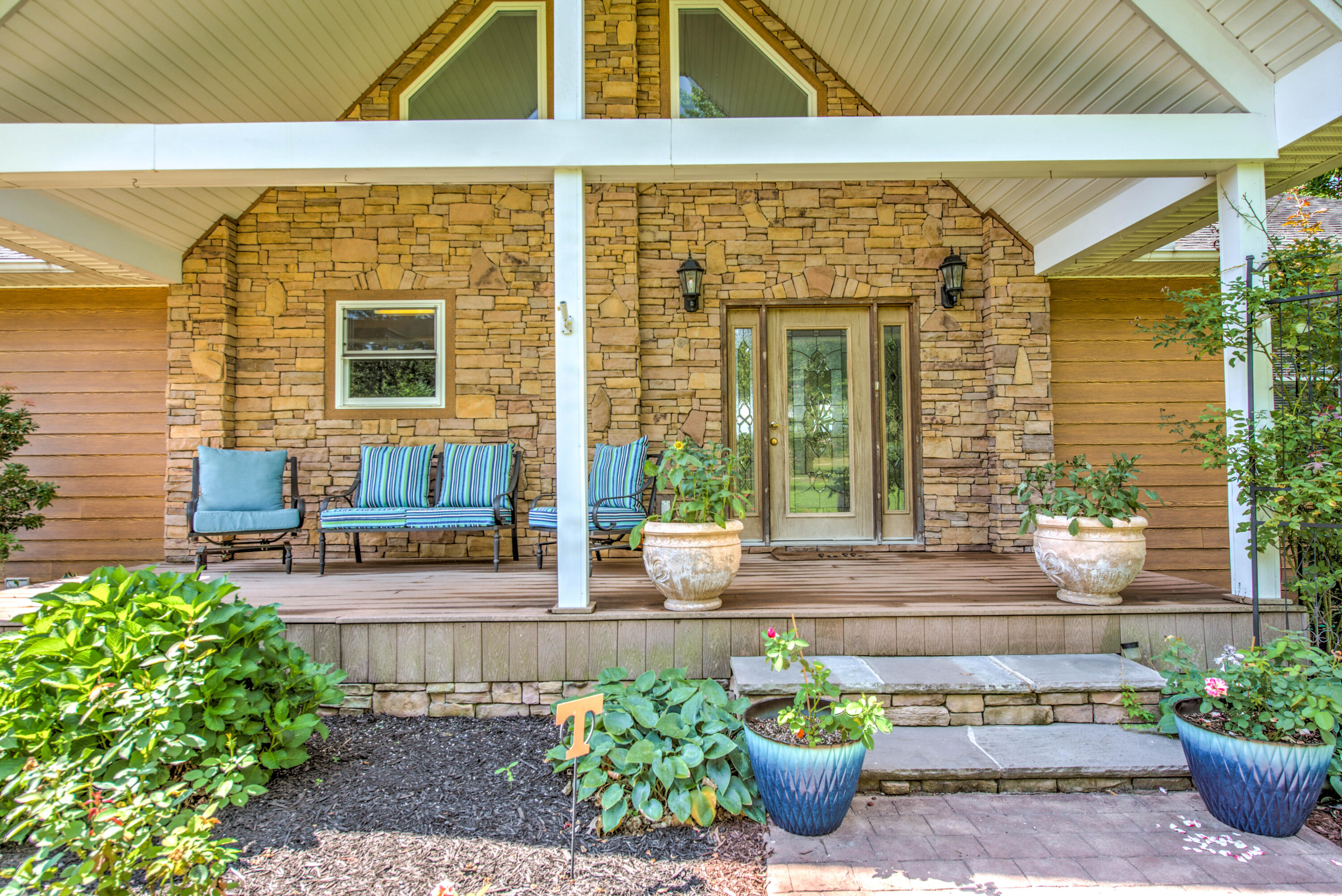 957 English Mountain Road Cosby, TN 37722 - Photo 5 of 37 VAULTED CEILING ON COVERED FRONT PORCH