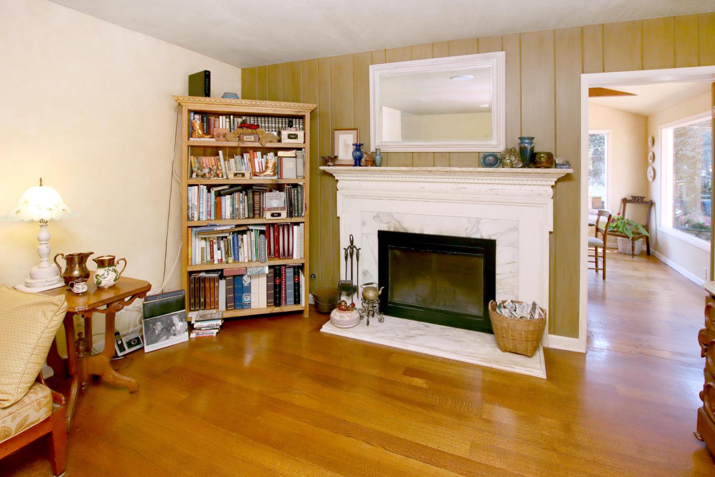 2 Deer Path Road Santa Cruz, CA 95060 - Photo 25 of 44 a living room with furniture and a fireplace
