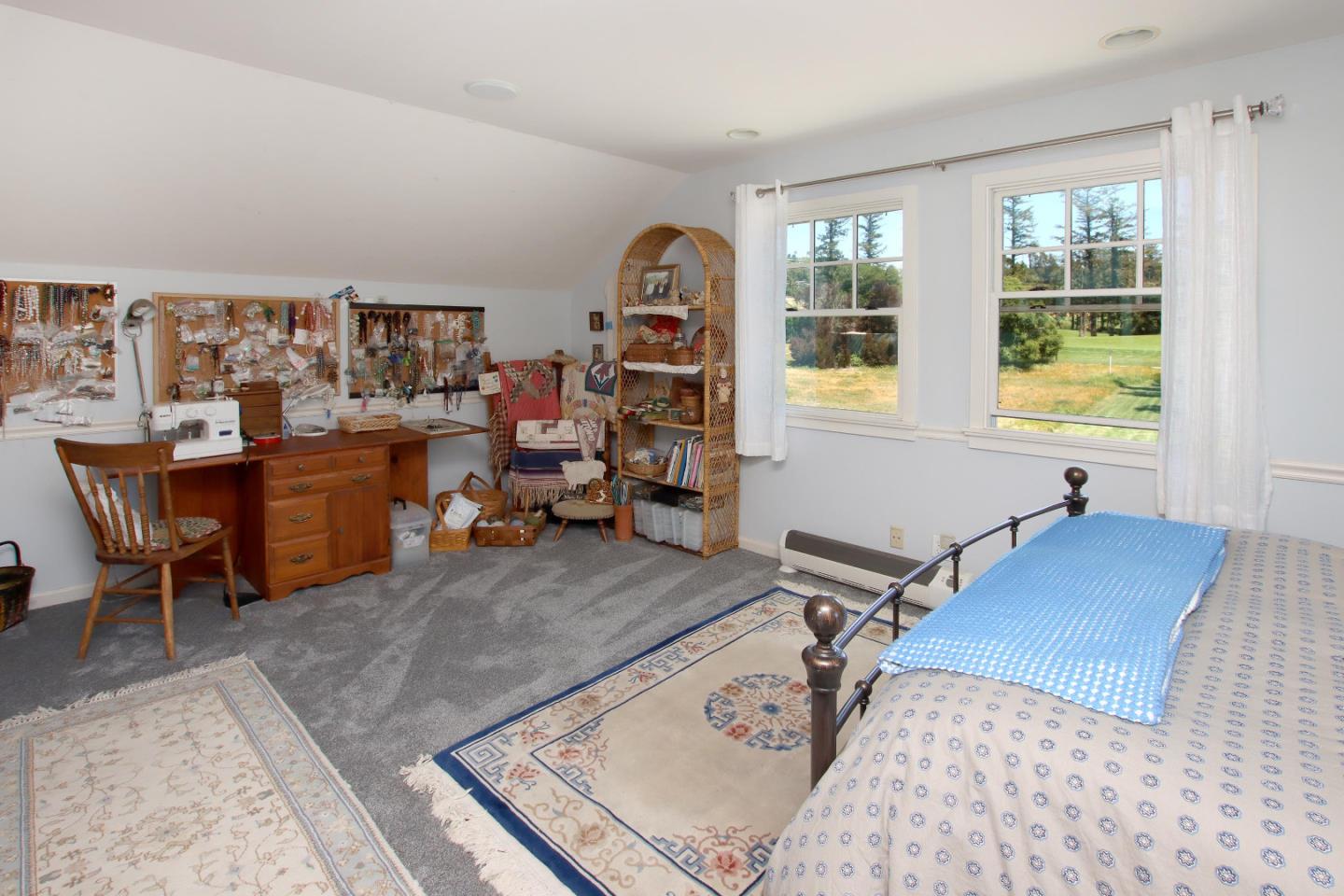 2 Deer Path Road Santa Cruz, CA 95060 - Photo 30 of 44 a bed room with a bed and a desk