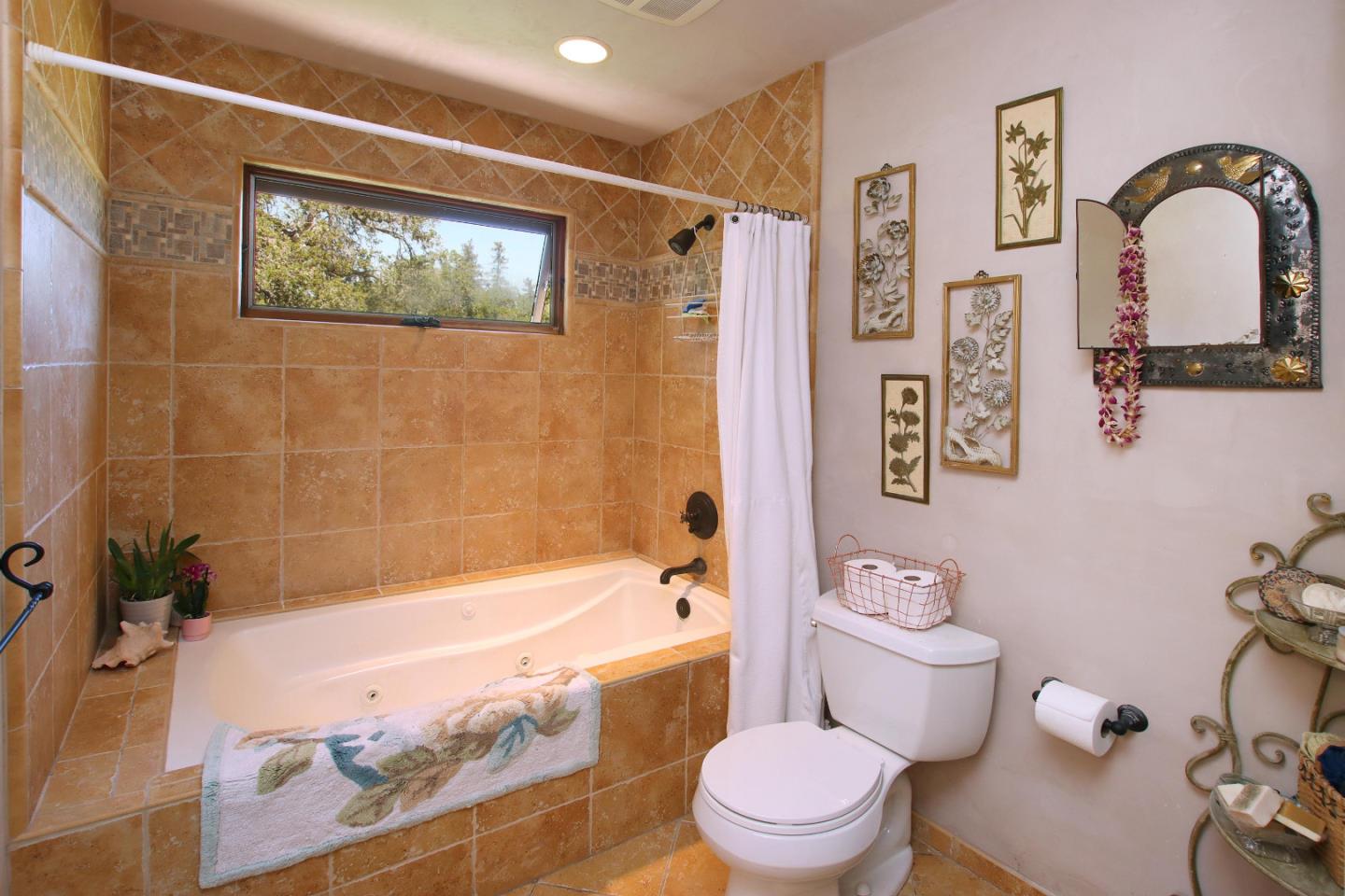 2 Deer Path Road Santa Cruz, CA 95060 - Photo 32 of 44 a bathroom with a sink toilet and shower