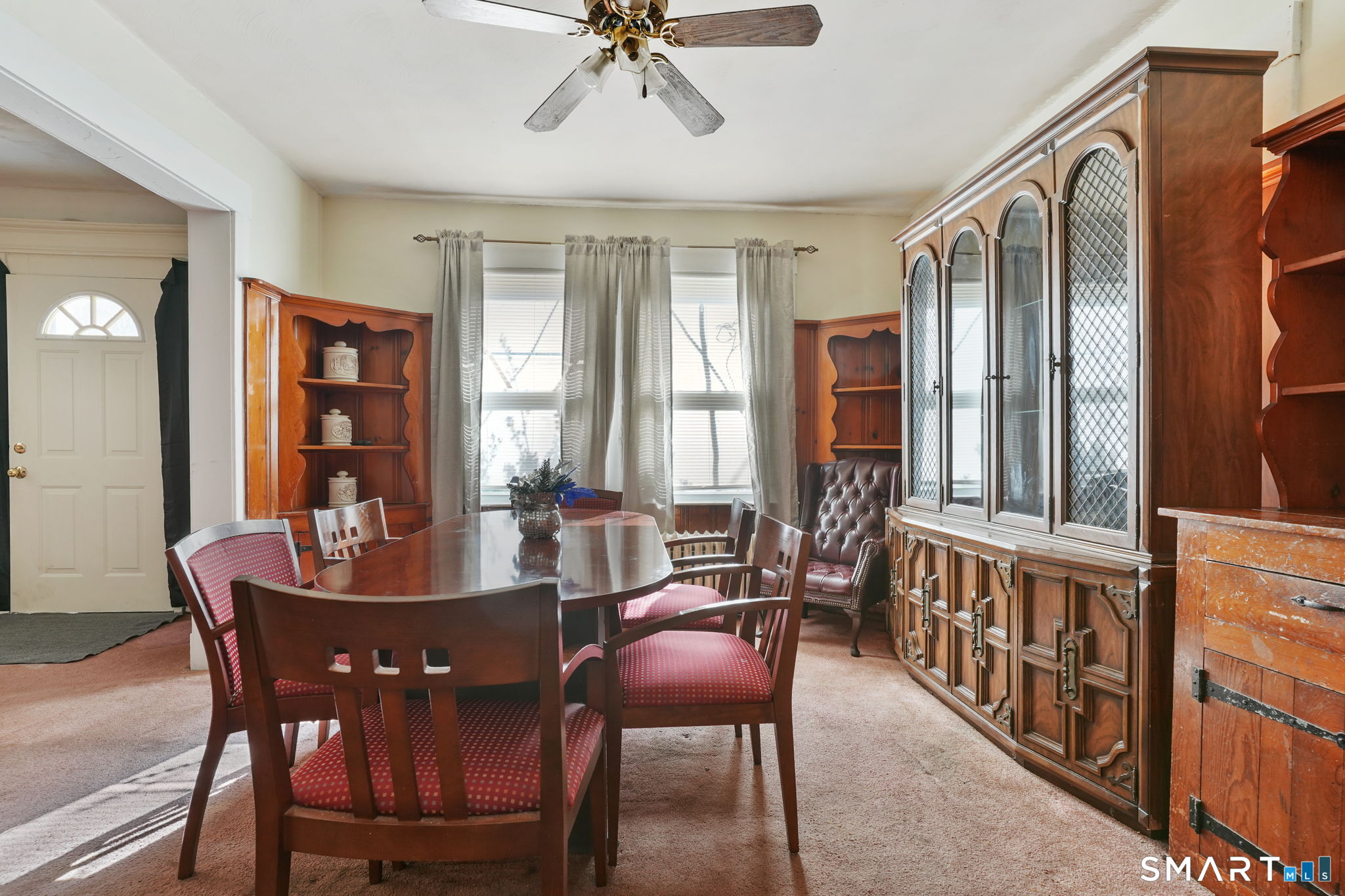 570 Broadview Terrace Hartford, CT 06106 - Photo 19 of 30 a view of a dining room with furniture window and wooden floor