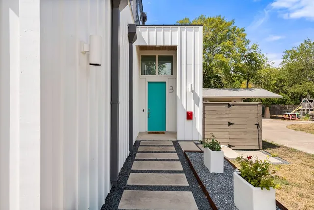 a front view of a house