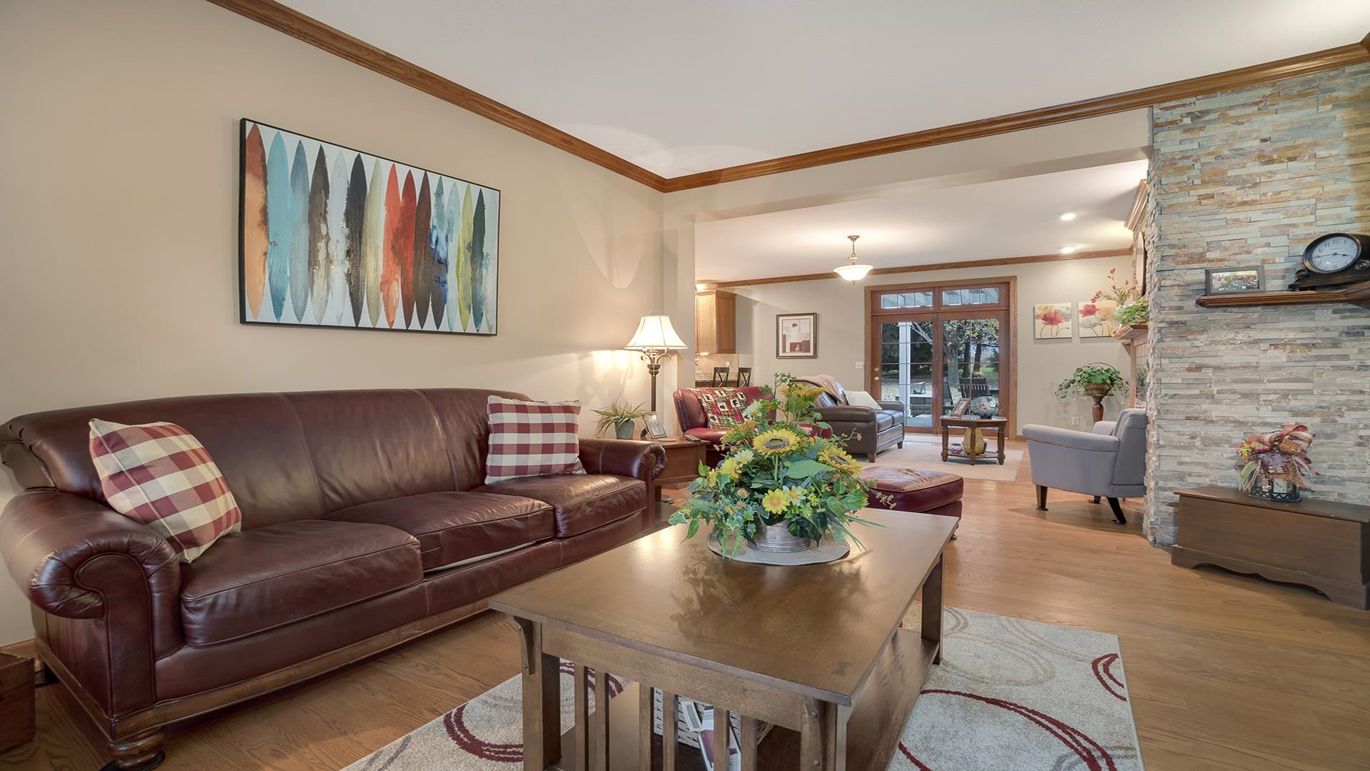 1921 Wildcat Road Dixon, IL 61021 - Photo 13 of 63 a living room with furniture potted plant and kitchen view