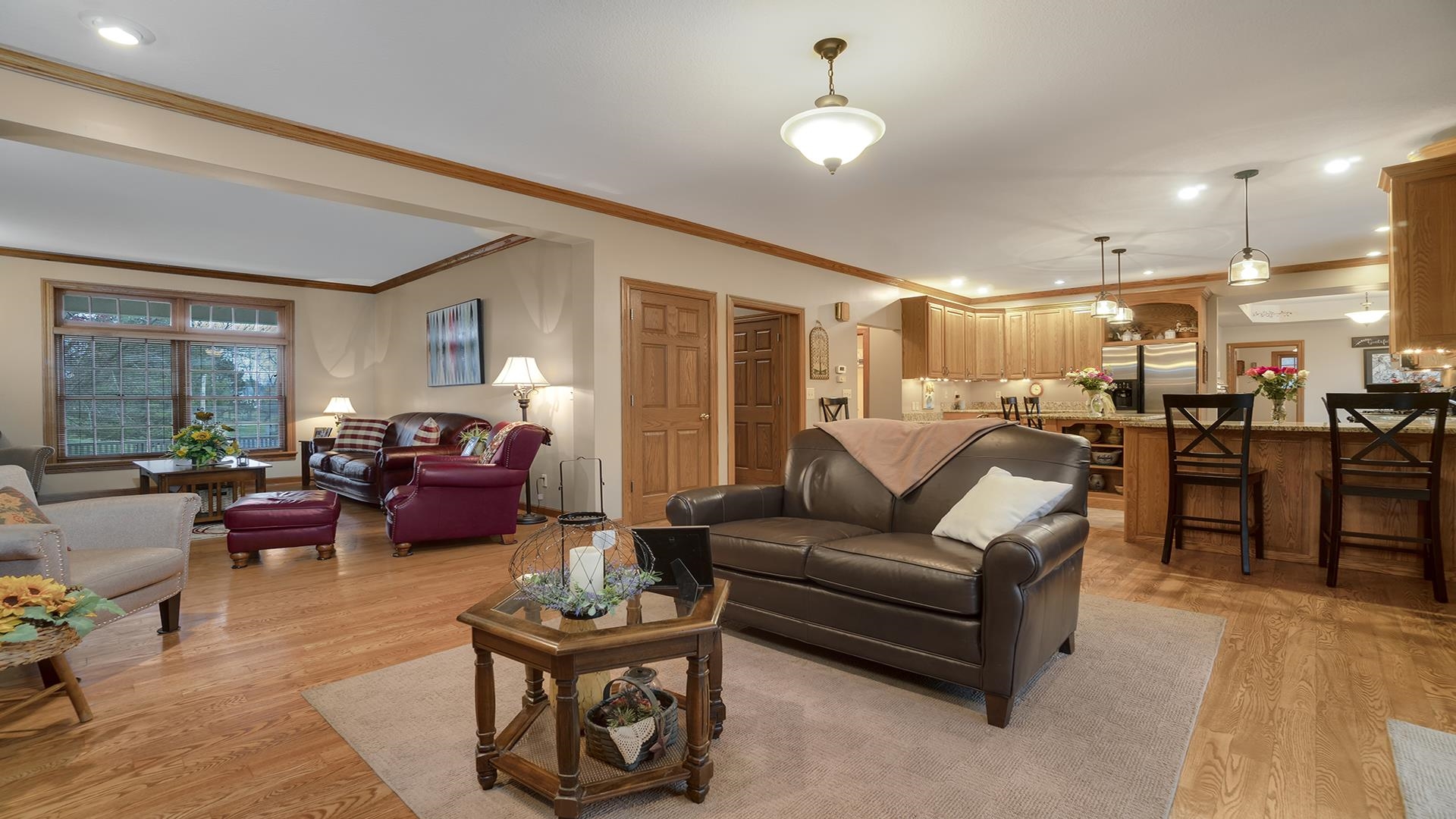 1921 Wildcat Road Dixon, IL 61021 - Photo 5 of 63 a living room with furniture kitchen view and a large window
