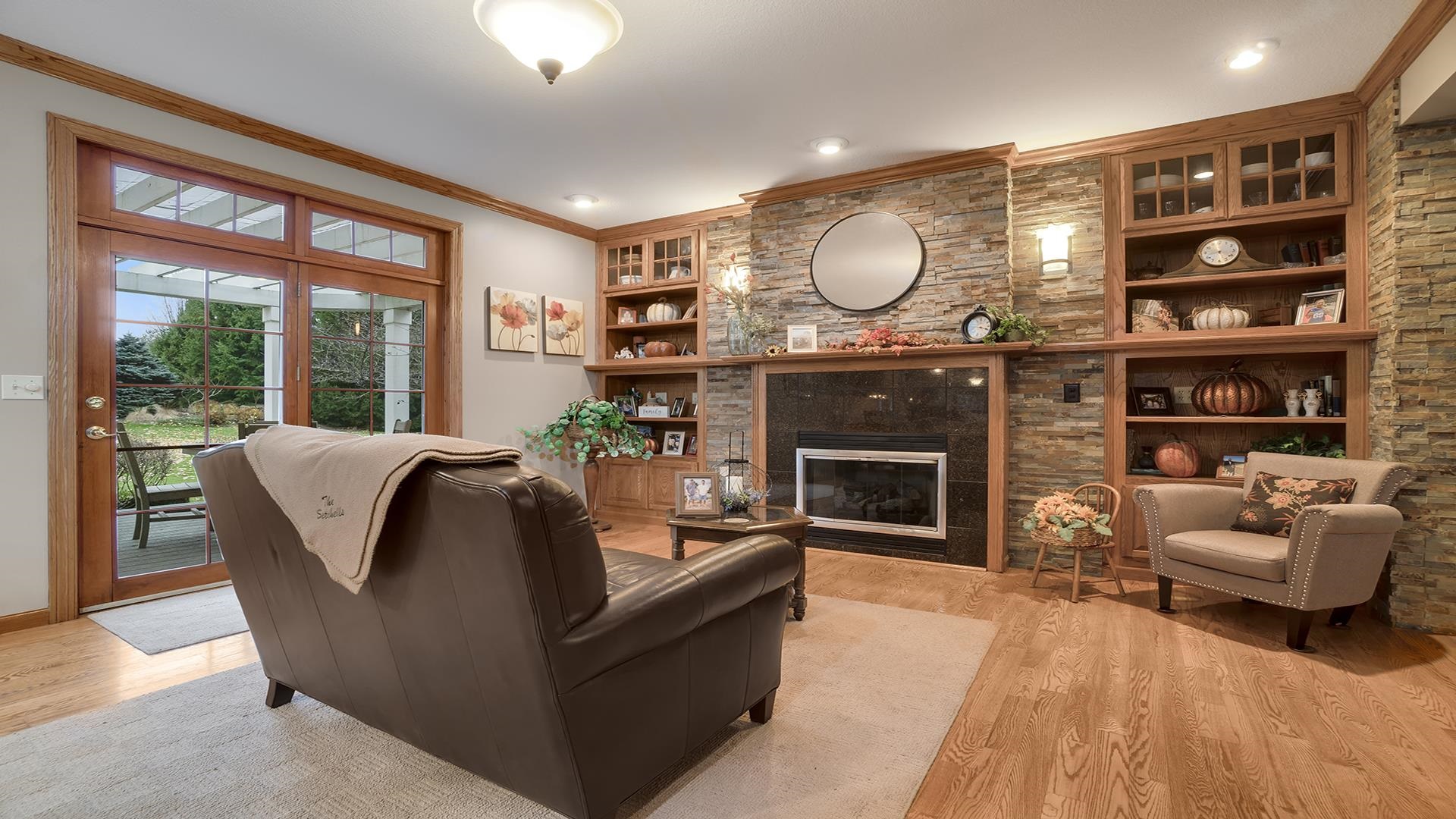 1921 Wildcat Road Dixon, IL 61021 - Photo 8 of 63 a living room with furniture and a fireplace