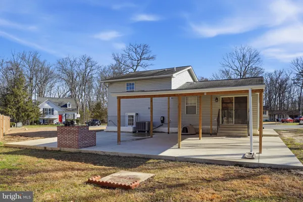 a view of a house with a patio