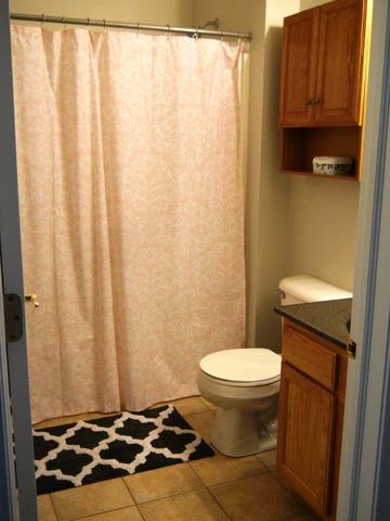 338 Quarry Ridge Circle Sugar Grove, IL 60554 - Photo 13 of 22 a bathroom with a toilet and a shower curtain