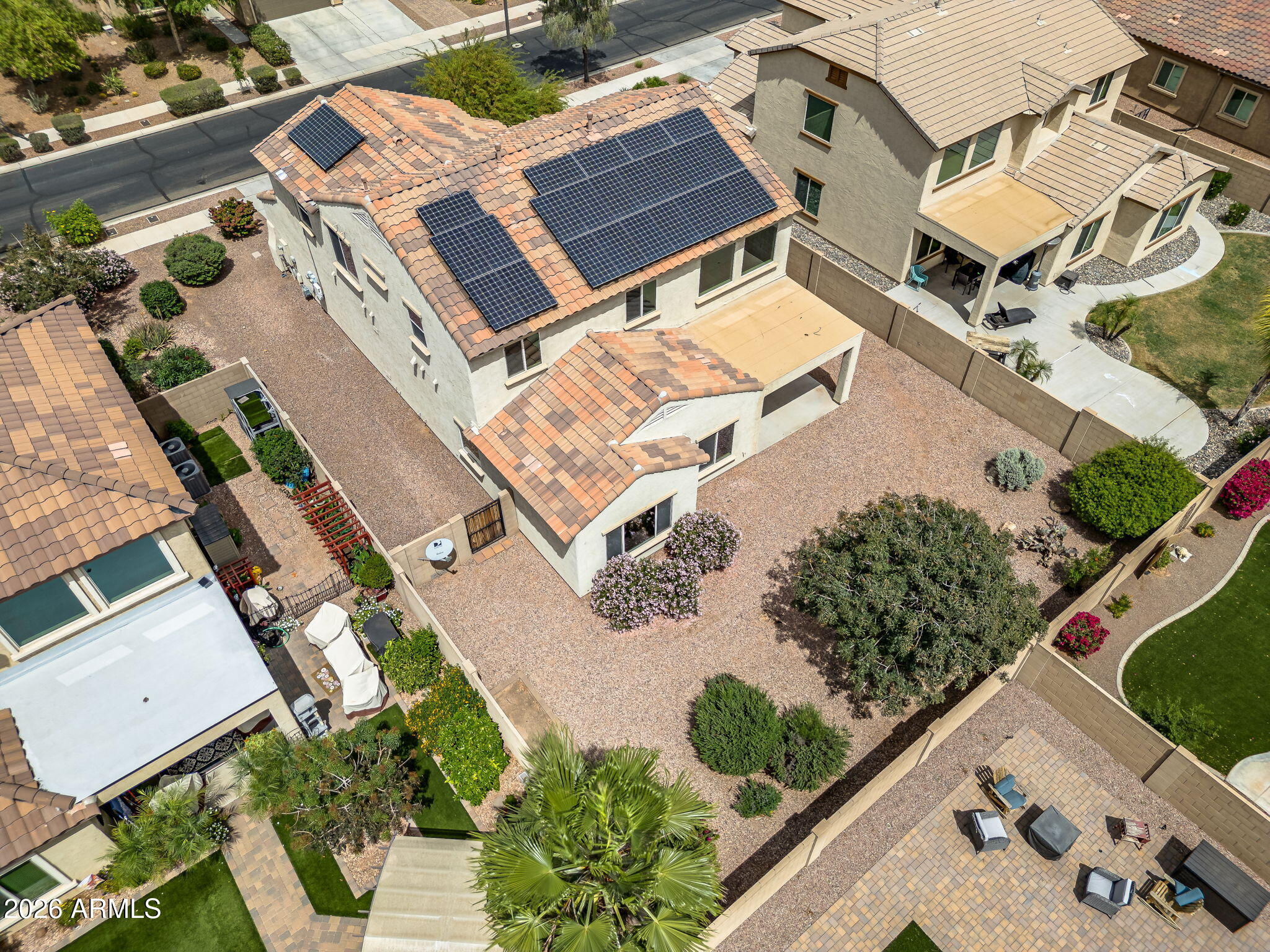 17543 West Buckhorn Trail Surprise, AZ 85387 - Photo 98 of 104 an aerial view of a house with a yard