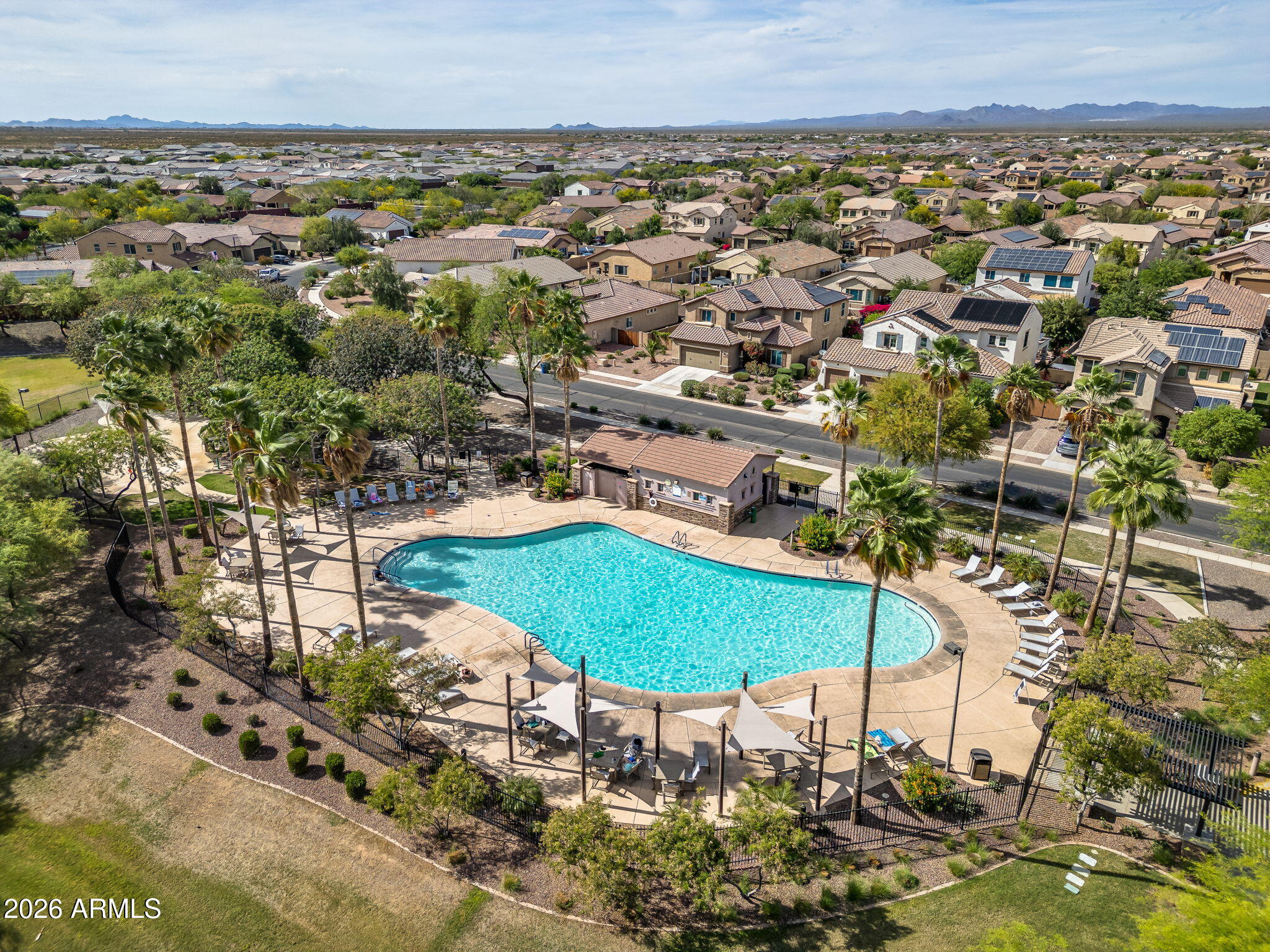 17543 West Buckhorn Trail Surprise, AZ 85387 - Photo 101 of 104 Aerial Community Pool
