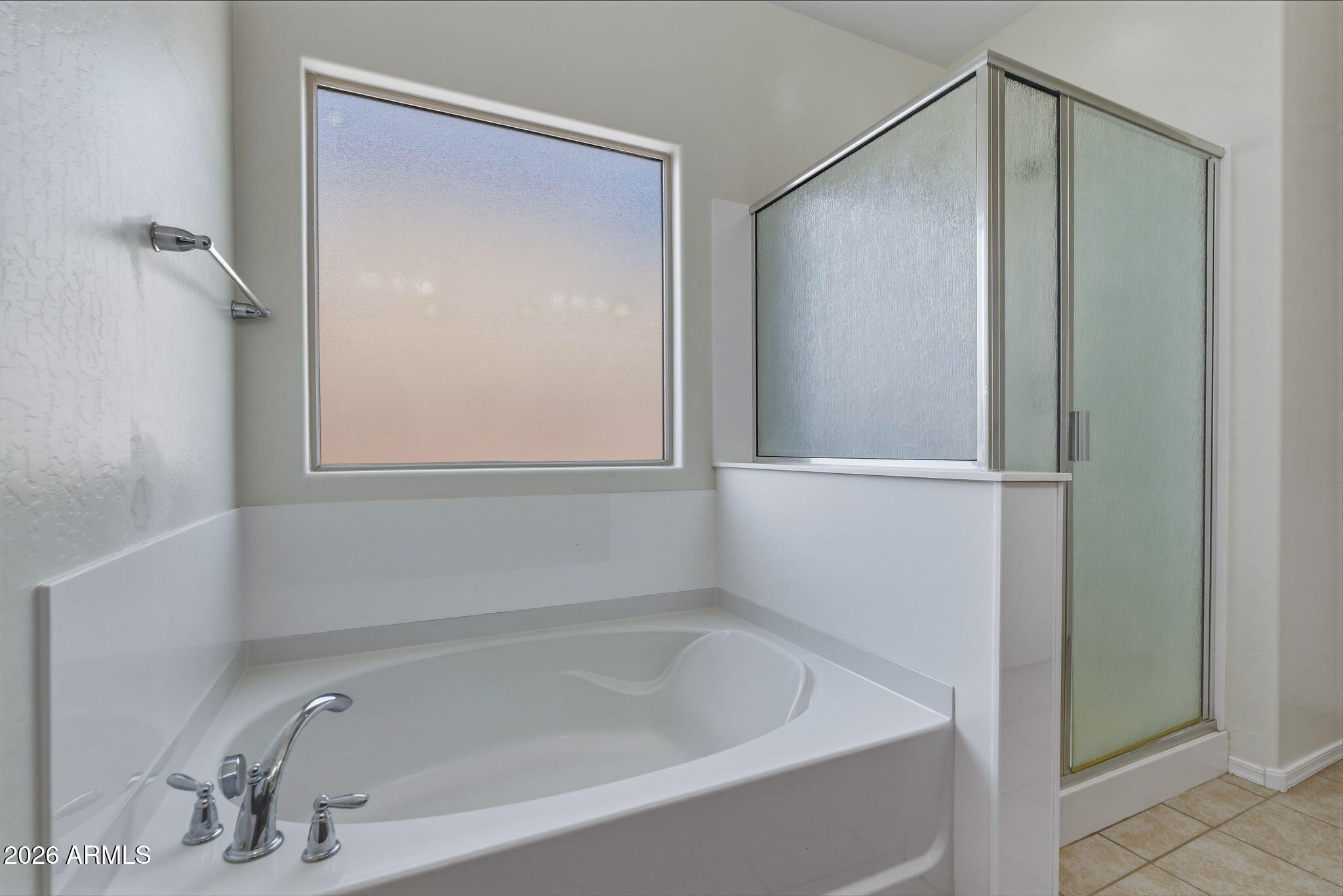 17543 West Buckhorn Trail Surprise, AZ 85387 - Photo 35 of 104 a bathroom with a bathtub and a shower