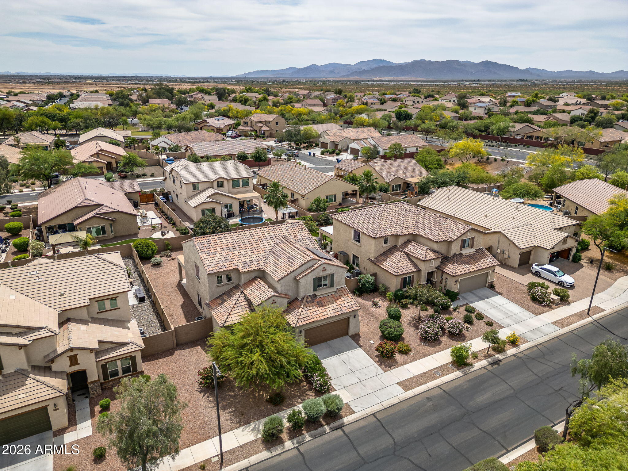 17543 West Buckhorn Trail Surprise, AZ 85387 - Photo 87 of 104 an aerial view of residential houses with outdoor space