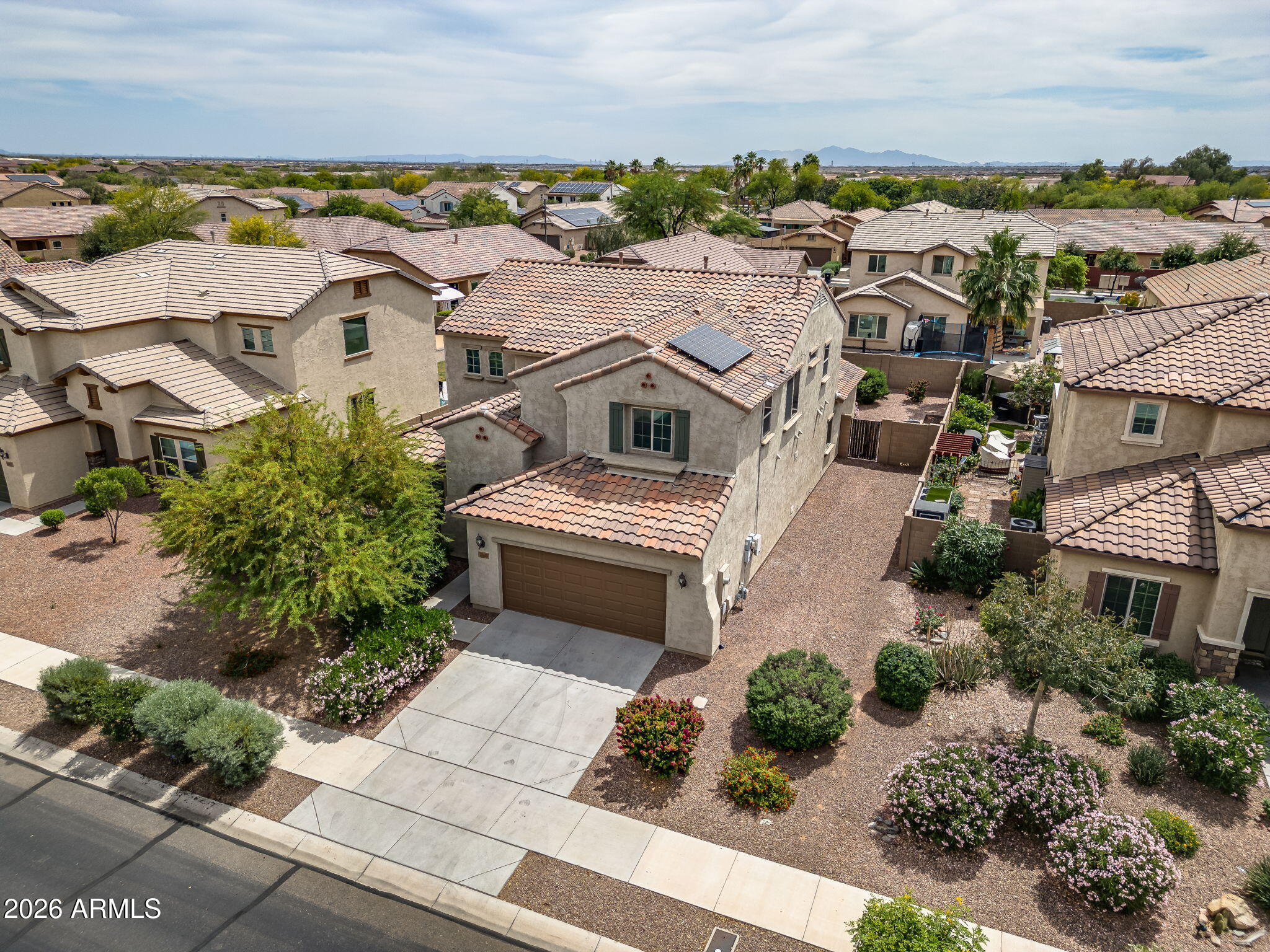 17543 West Buckhorn Trail Surprise, AZ 85387 - Photo 90 of 104 an aerial view of a house with a yard lake and ocean view