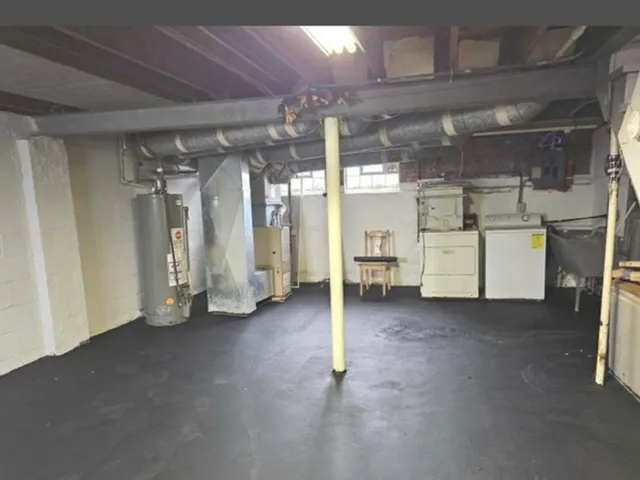 a view of a room with refrigerator