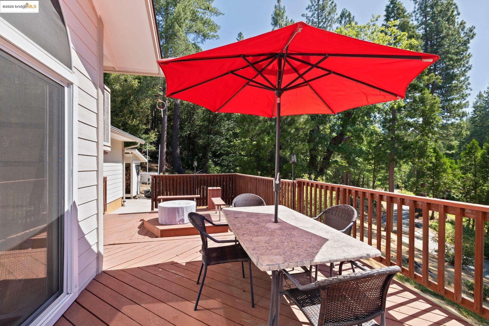 18080 Little Fuller Road Twain Harte, CA 95383 - Photo 35 of 40 Deck featuring outdoor dining area