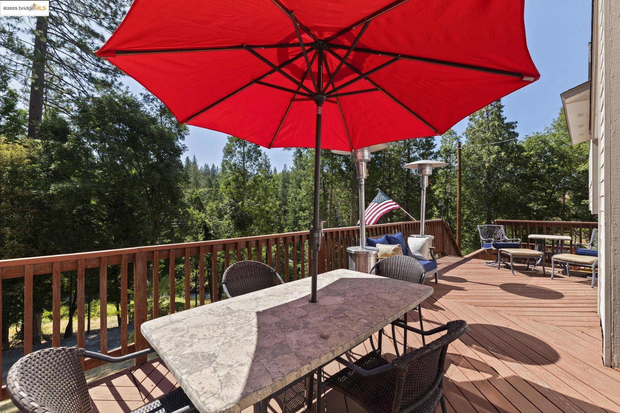 18080 Little Fuller Road Twain Harte, CA 95383 - Photo 36 of 40 Deck featuring outdoor dining area