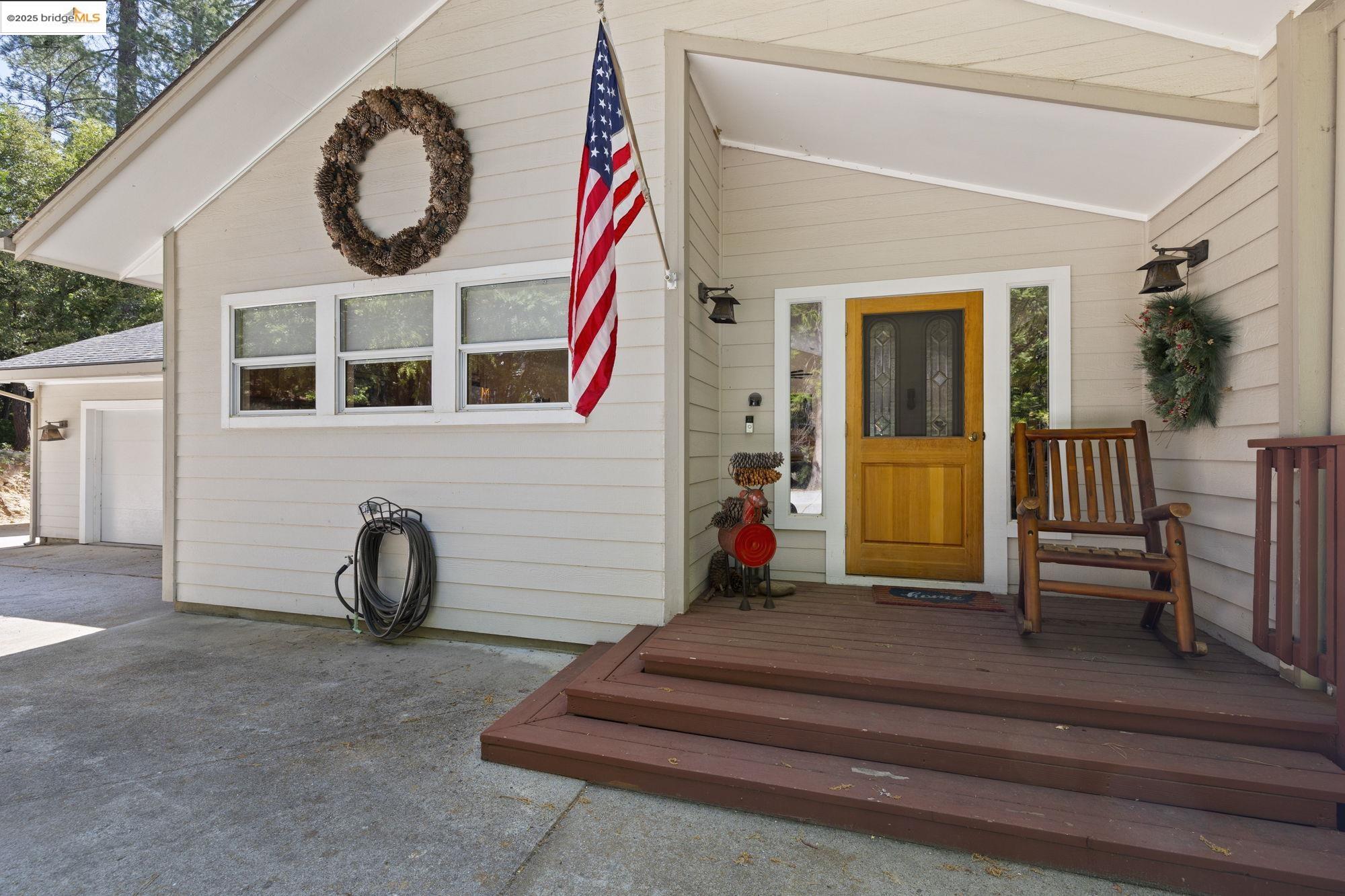 18080 Little Fuller Road Twain Harte, CA 95383 - Photo 4 of 40 Doorway to property featuring a wooden deck