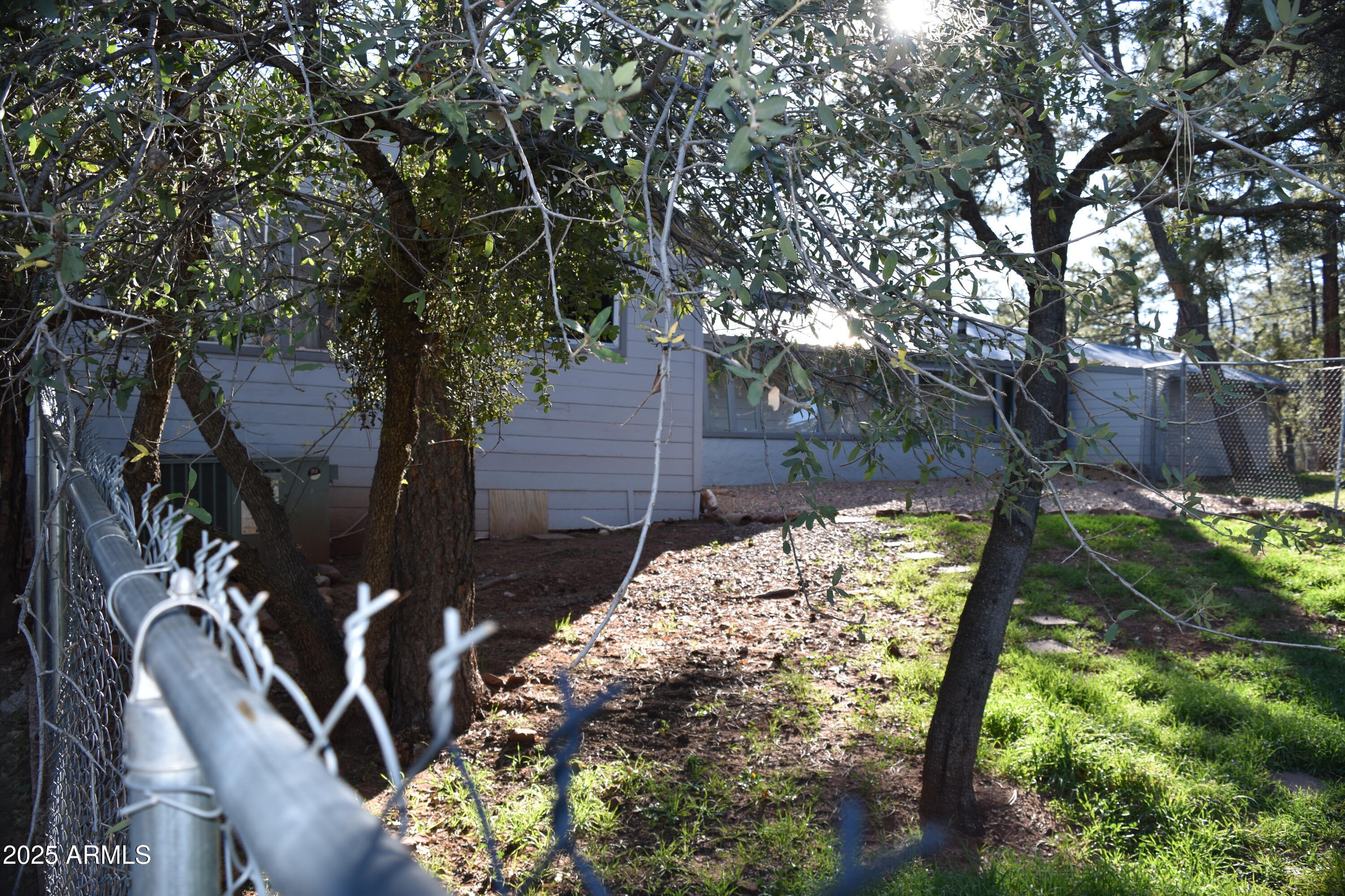 3829 Pine Road Pine, AZ 85544 - Photo 17 of 29 a view of a backyard with plants and a bench