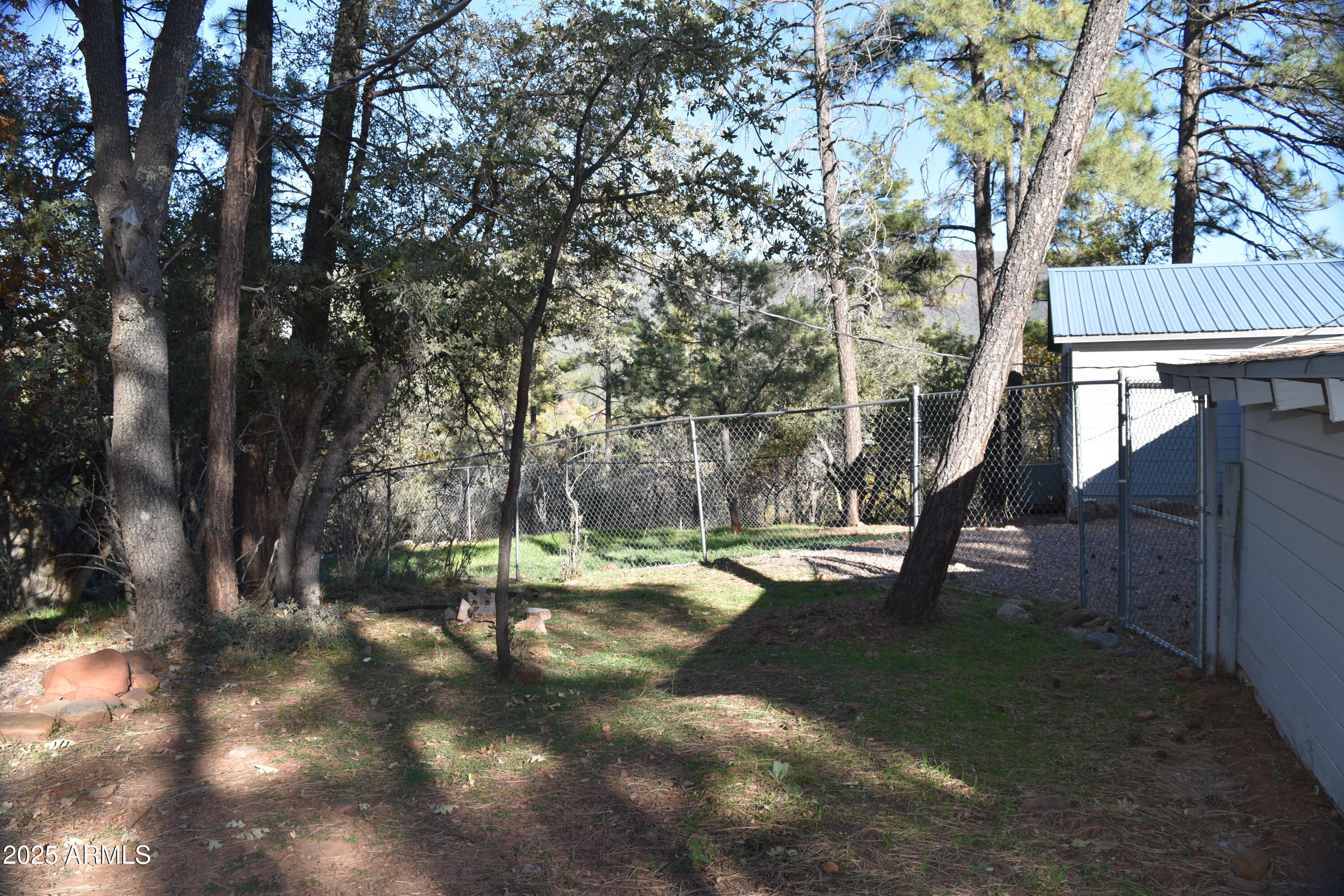 3829 Pine Road Pine, AZ 85544 - Photo 28 of 29 a backyard of a house with lots of green space