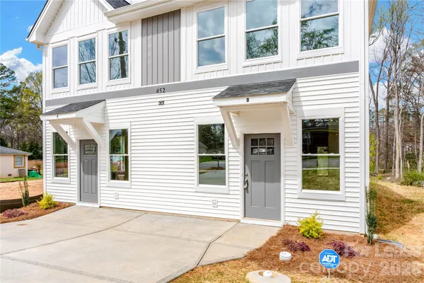 a view of a house with windows