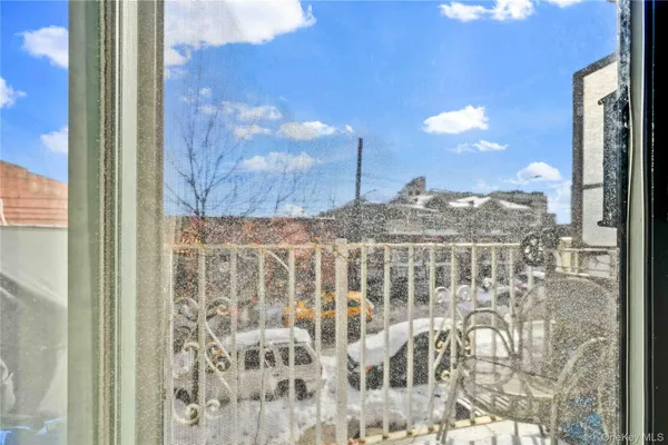 a view of a city from a building