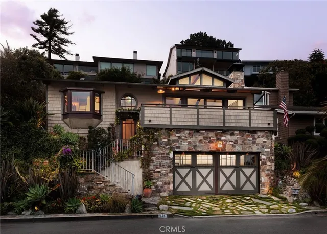 a front view of a house