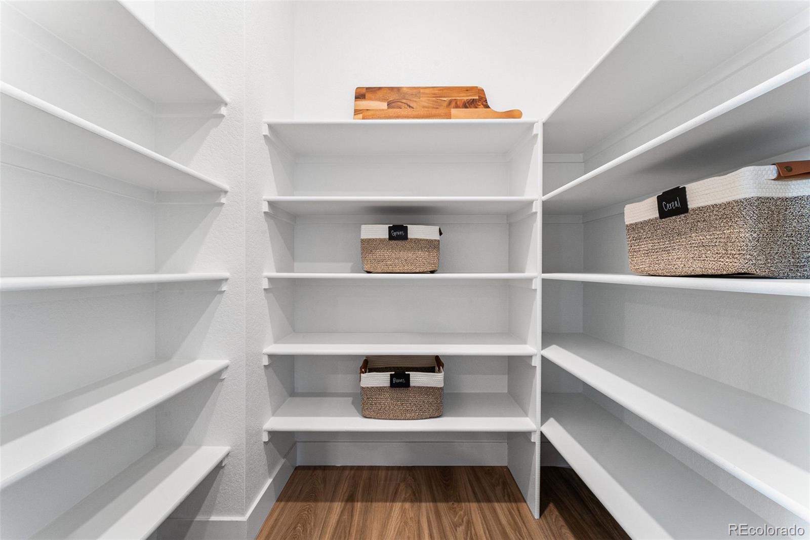 4261 Ridgewalk Point Castle Rock, CO 80108 - Photo 35 of 39 a view of walk in closet with empty racks