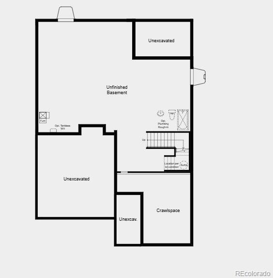 4261 Ridgewalk Point Castle Rock, CO 80108 - Photo 6 of 39 a picture of a hallway with a white wall and a refrigerator