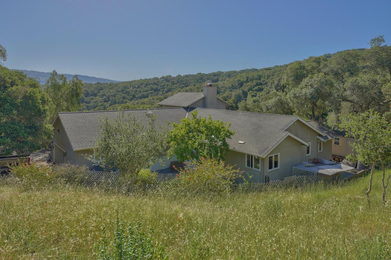 26045 Toro Road Salinas, CA 93908 - Photo 34 of 35 an aerial view of house with yard and mountain in the background