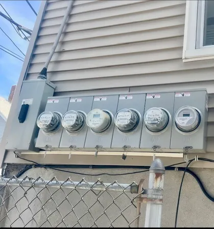 an aerial view of a fireplace with wooden floor