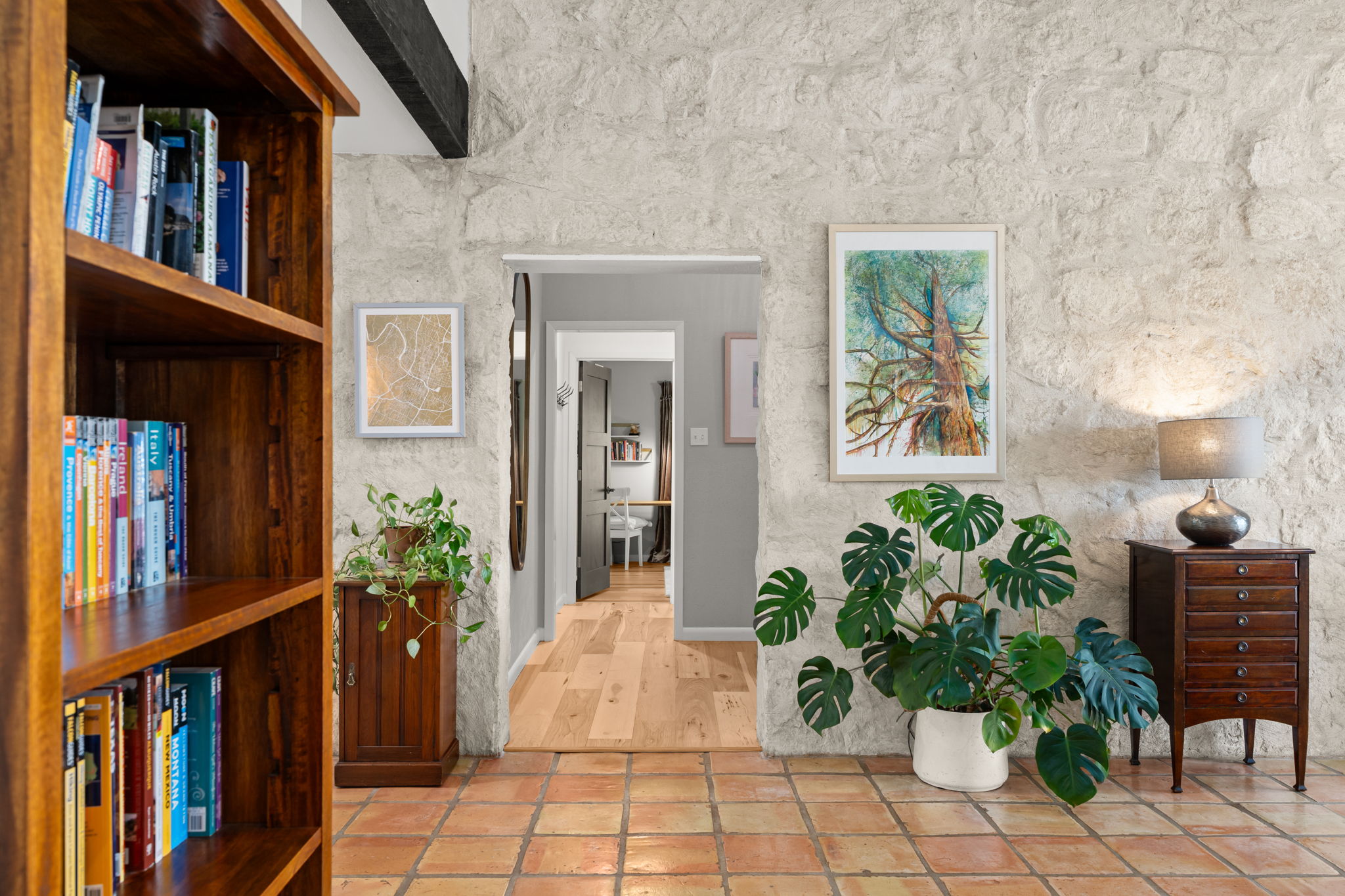 2310 Camino Alto Road Austin, TX 78746 - Photo 13 of 29 a potted plant sitting in front of a building