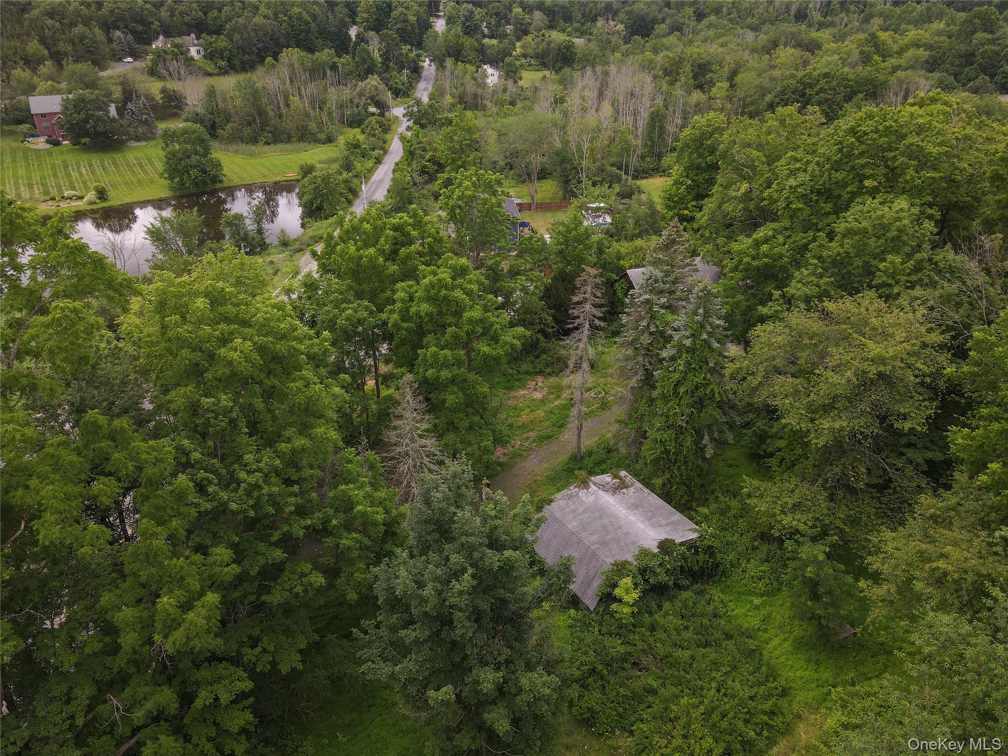 1 Jessup Road Warwick, NY 10990 - Photo 16 of 20 Aerial overview of property's location featuring a large body of water and a forest