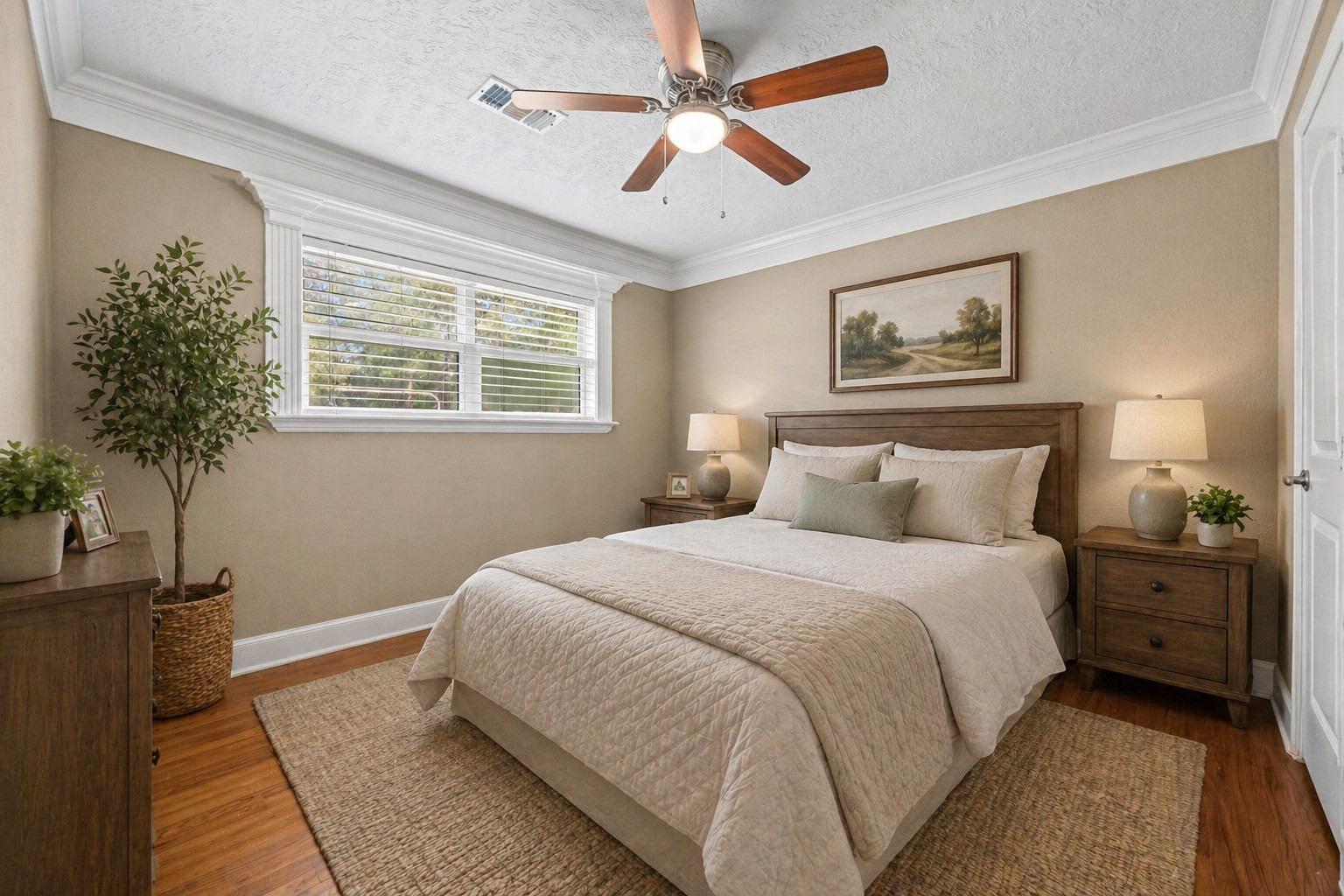 6742 Dusty Lane Conroe, TX 77306 - Photo 17 of 38 Bedroom 2 staged with AI
