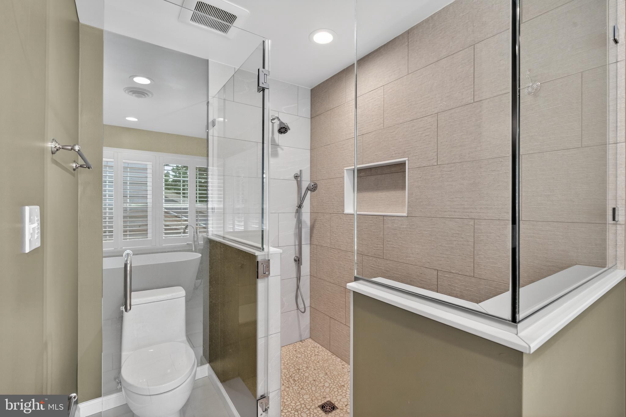 6 Nearfield Road Lutherville-Timonium, MD 21093 - Photo 47 of 71 a bathroom with a toilet a sink and shower
