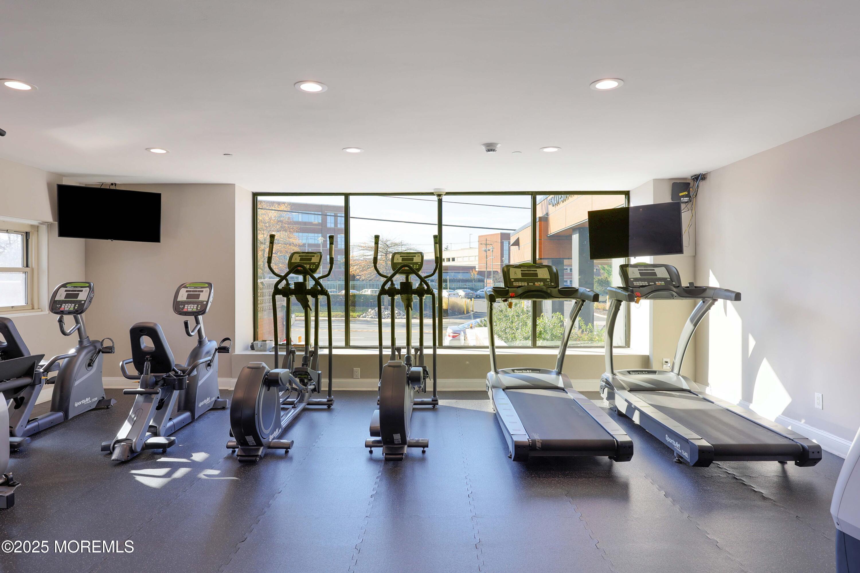 28 Riverside Avenue, Unit 7D Red Bank, NJ 07701 - Photo 23 of 28 a view of a room with gym equipment